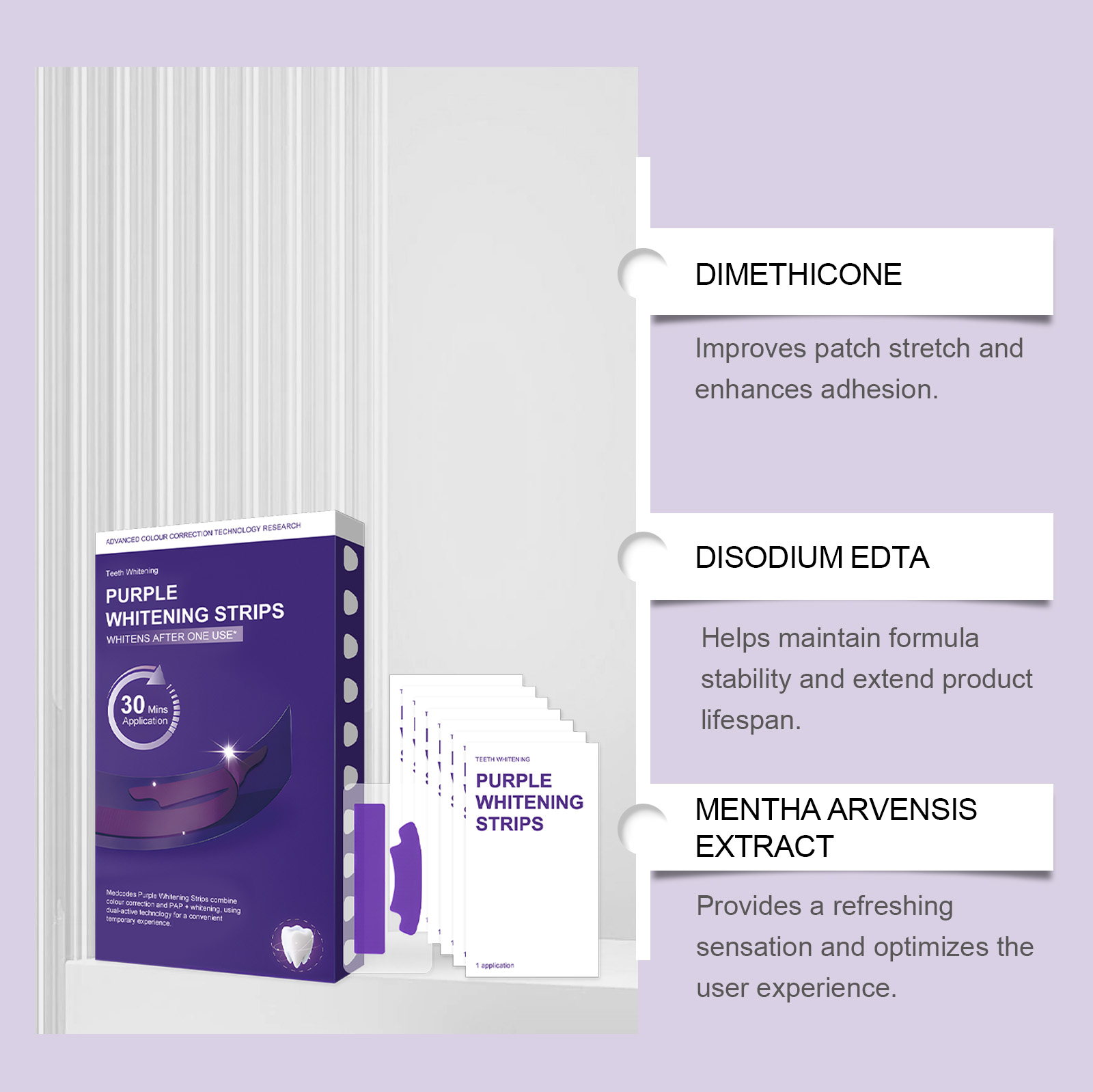 Purple Teeth Whitening Strips  - Teeth Whitening Quick review and price