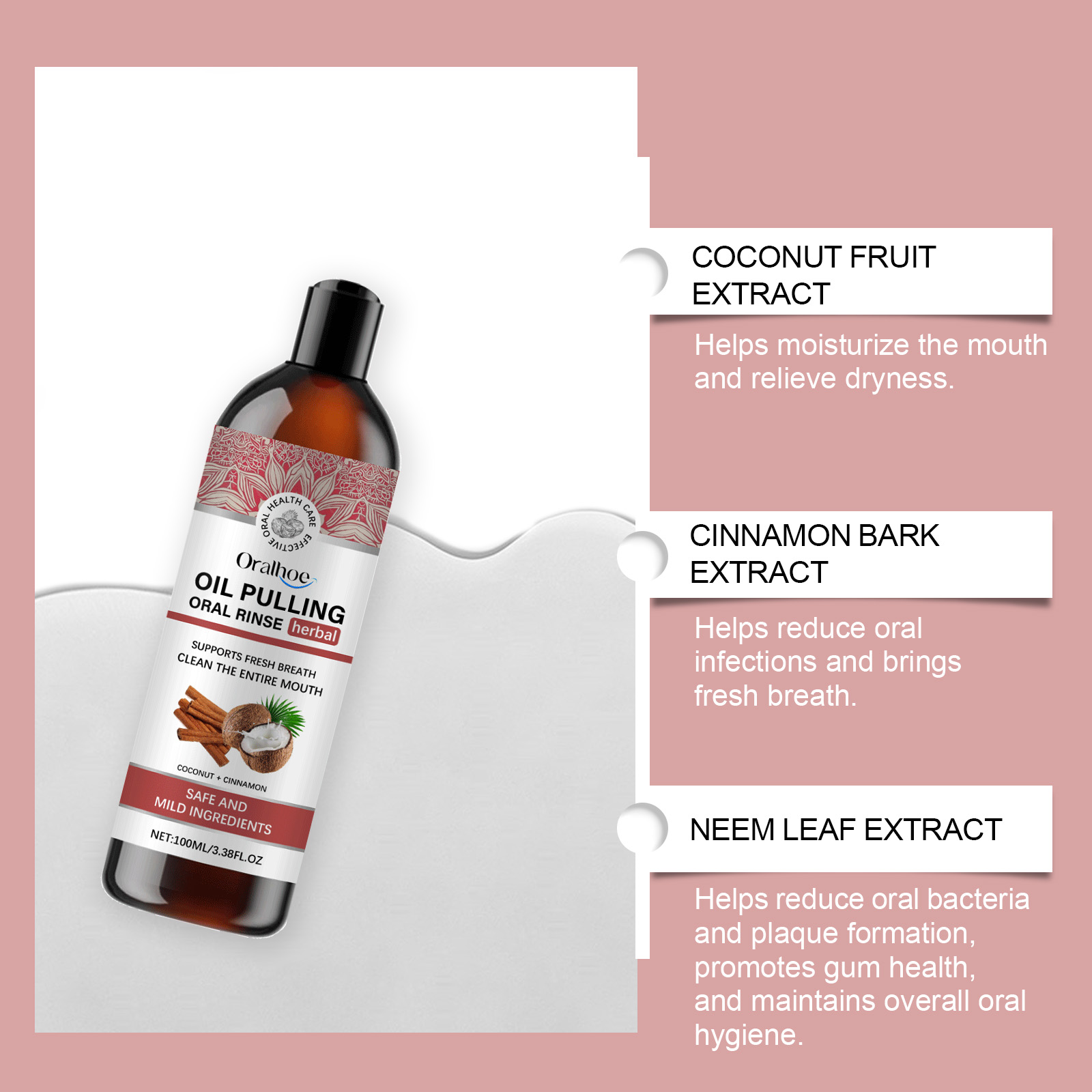 Coconut Pulling Oil Mouthwash  - Teeth Whitening Oil Pulling review and price