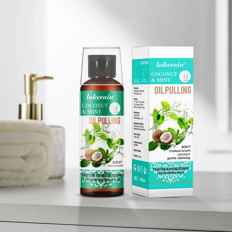 60/100/200/250ml Coconut Mint  - Teeth Whitening Oil Pulling review and price