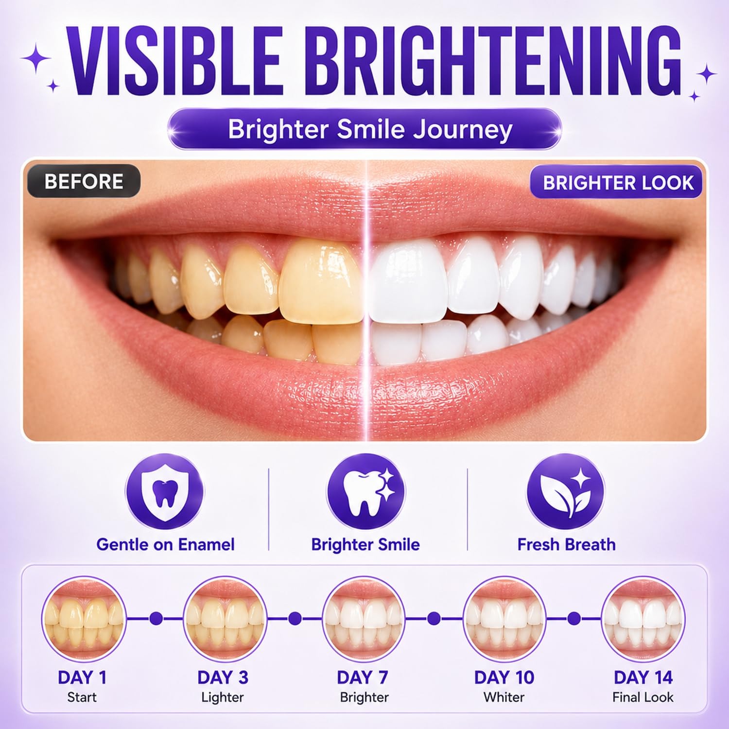 Purple Teeth Whitening Strips  - Teeth Whitening Quick review and price