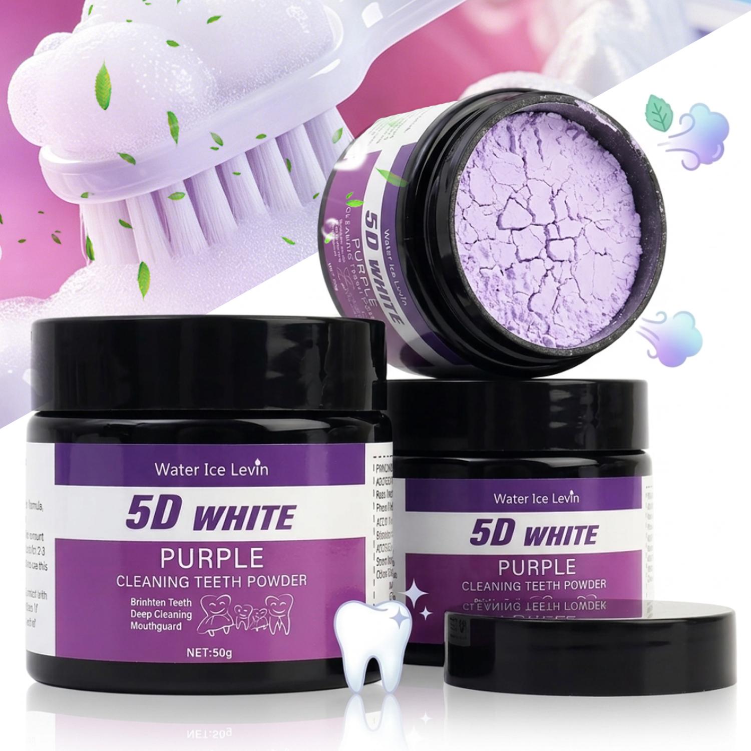 50g/box Purple Teeth Whitening - Teeth Whitening Oil Pulling review and price