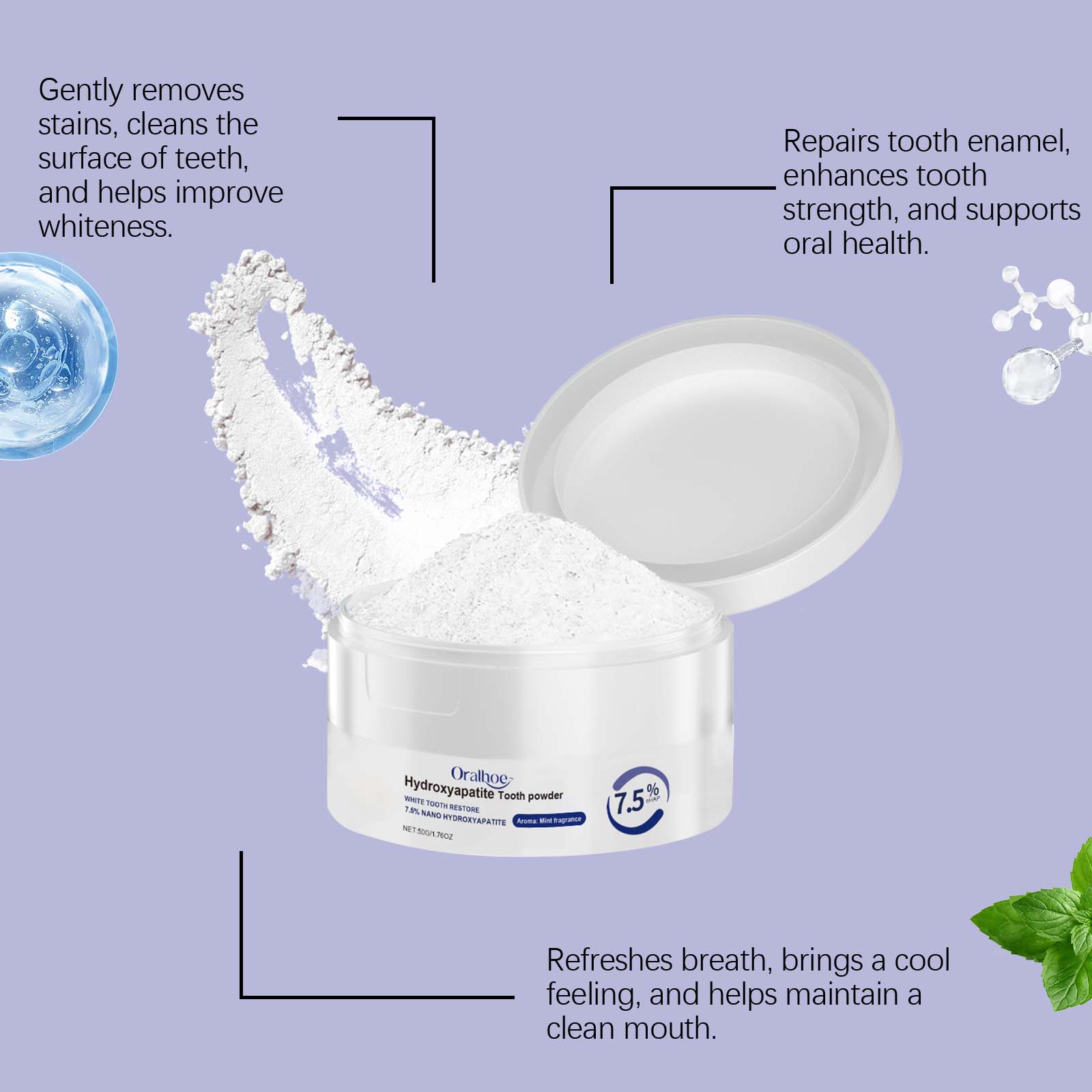 Delicate teeth care, strong cl - Teeth Whitening Oil Pulling review and price