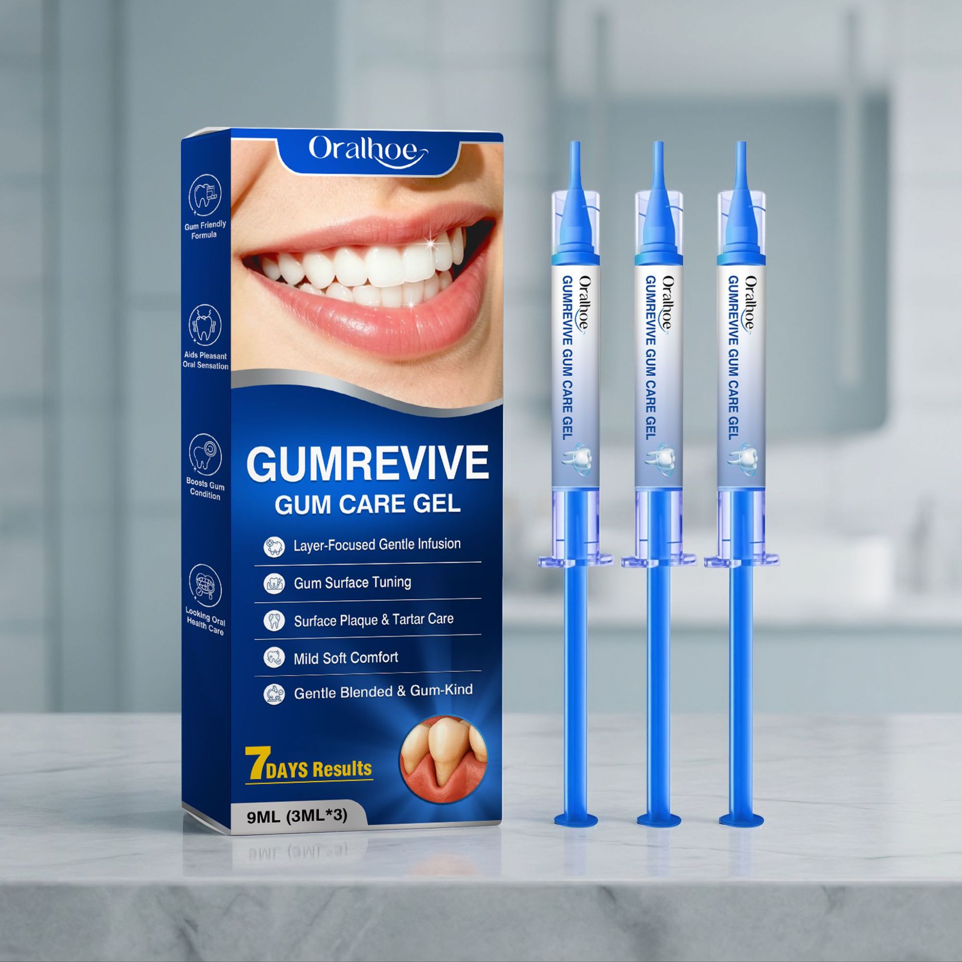 Oralhoe Gum Care Gel 3Pcs Syri - Teeth Whitening Home Kit review and price