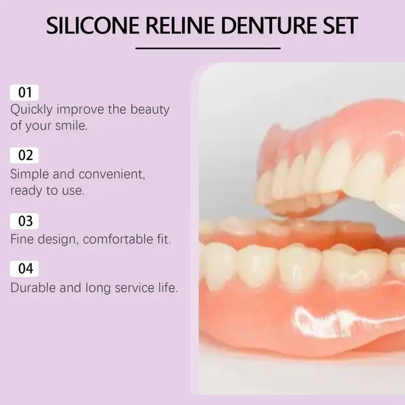 Silicone Denture Set Fit Tempo - Teeth Whitening With Braces review and price