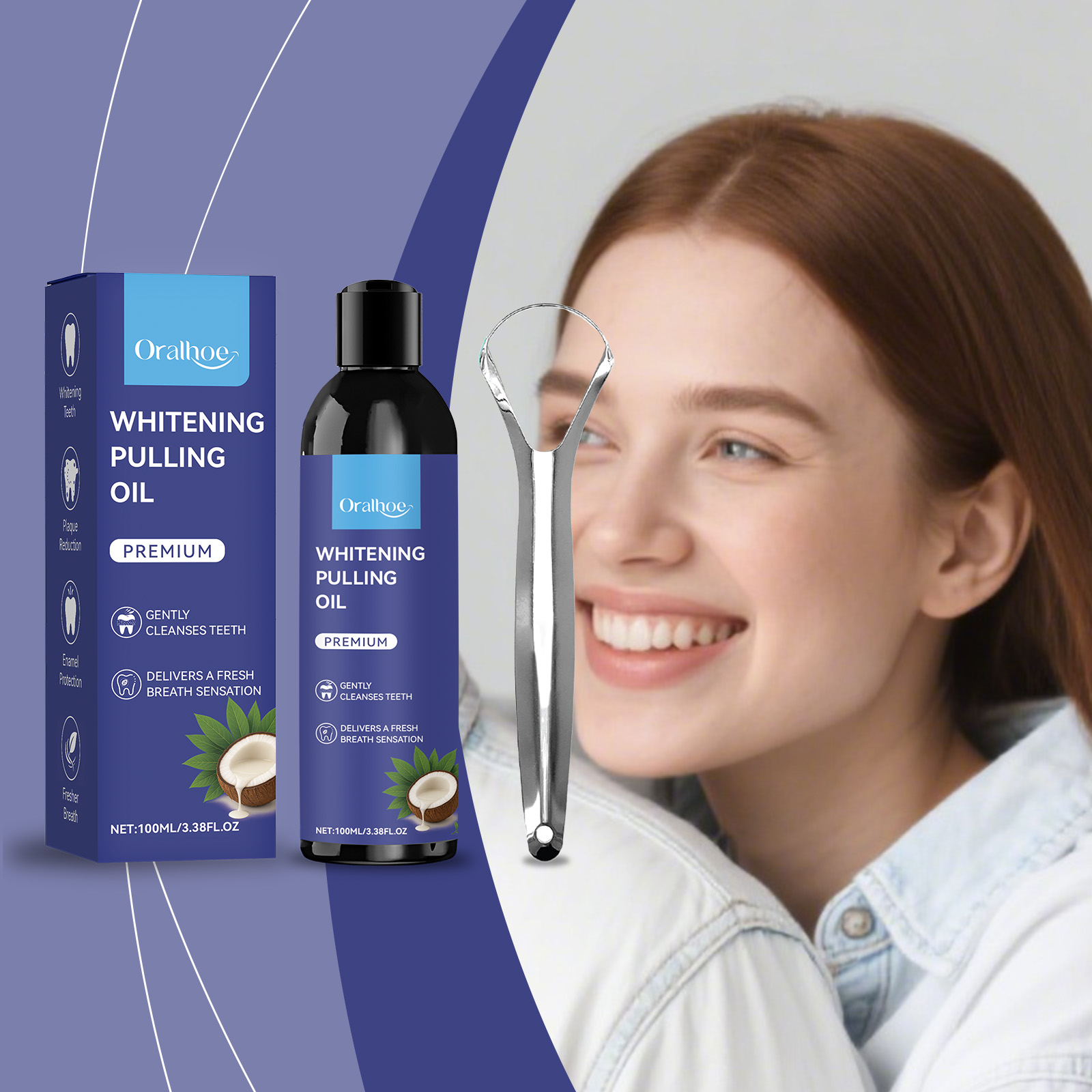 Coconut Pulling Oil With Tongu - Teeth Whitening Oil Pulling review and price