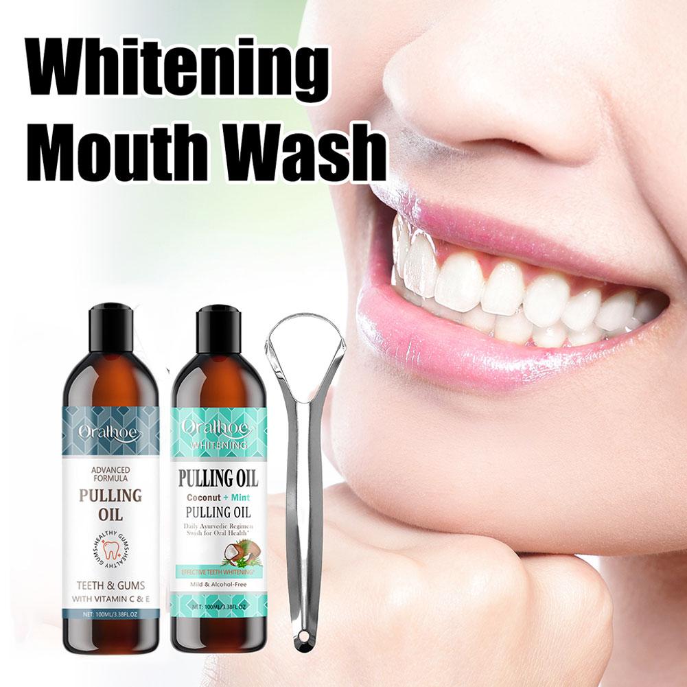 Coconut Mint Pulling Oil Mouth - Teeth Whitening Oil Pulling review and price