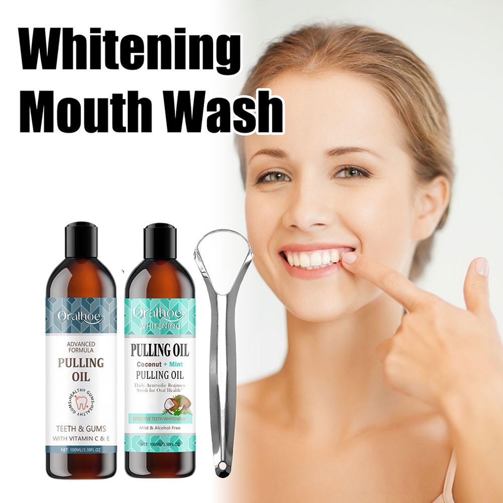 Coconut Mint Pulling Oil Mouth - Teeth Whitening Oil Pulling review and price