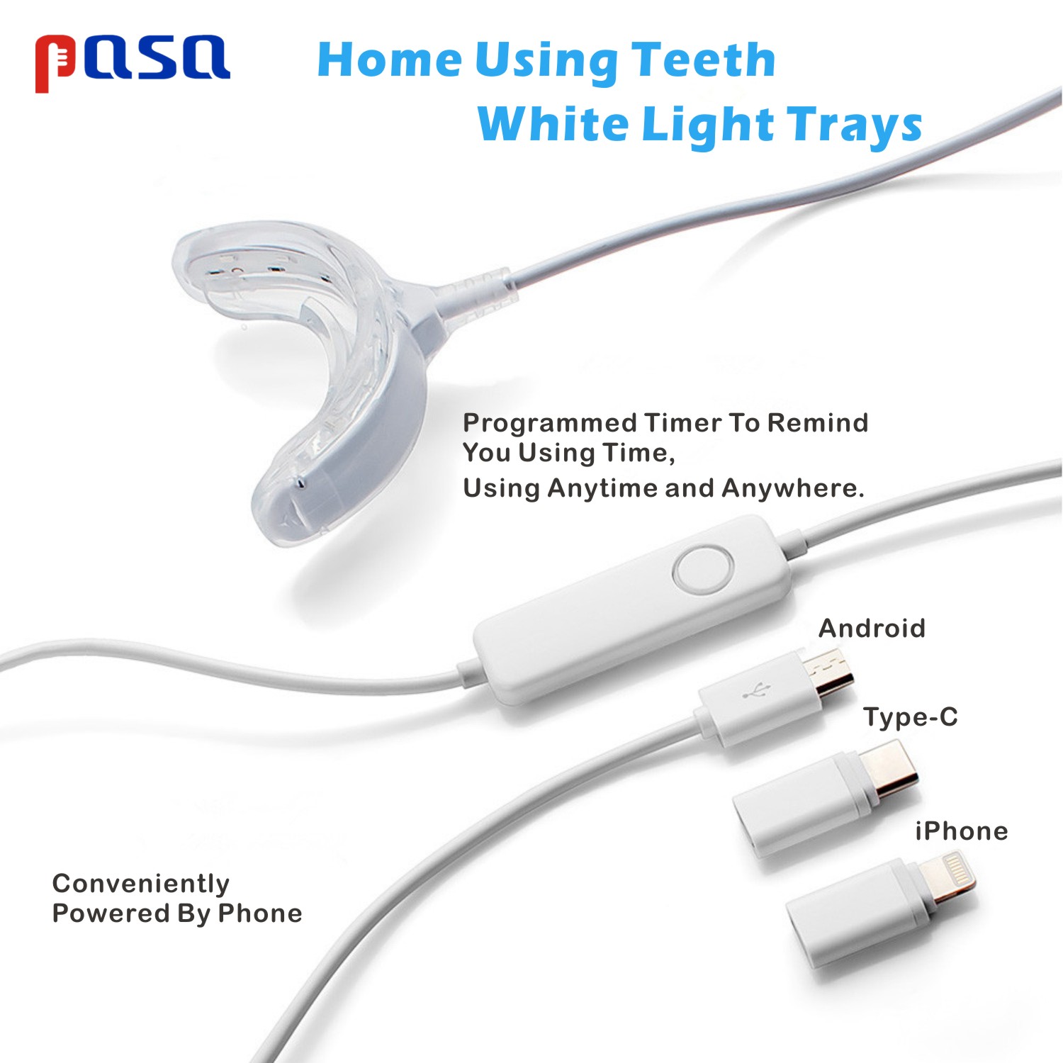 Portable LED Cold Blue Light S - Teeth Whitening Home Kit review and price