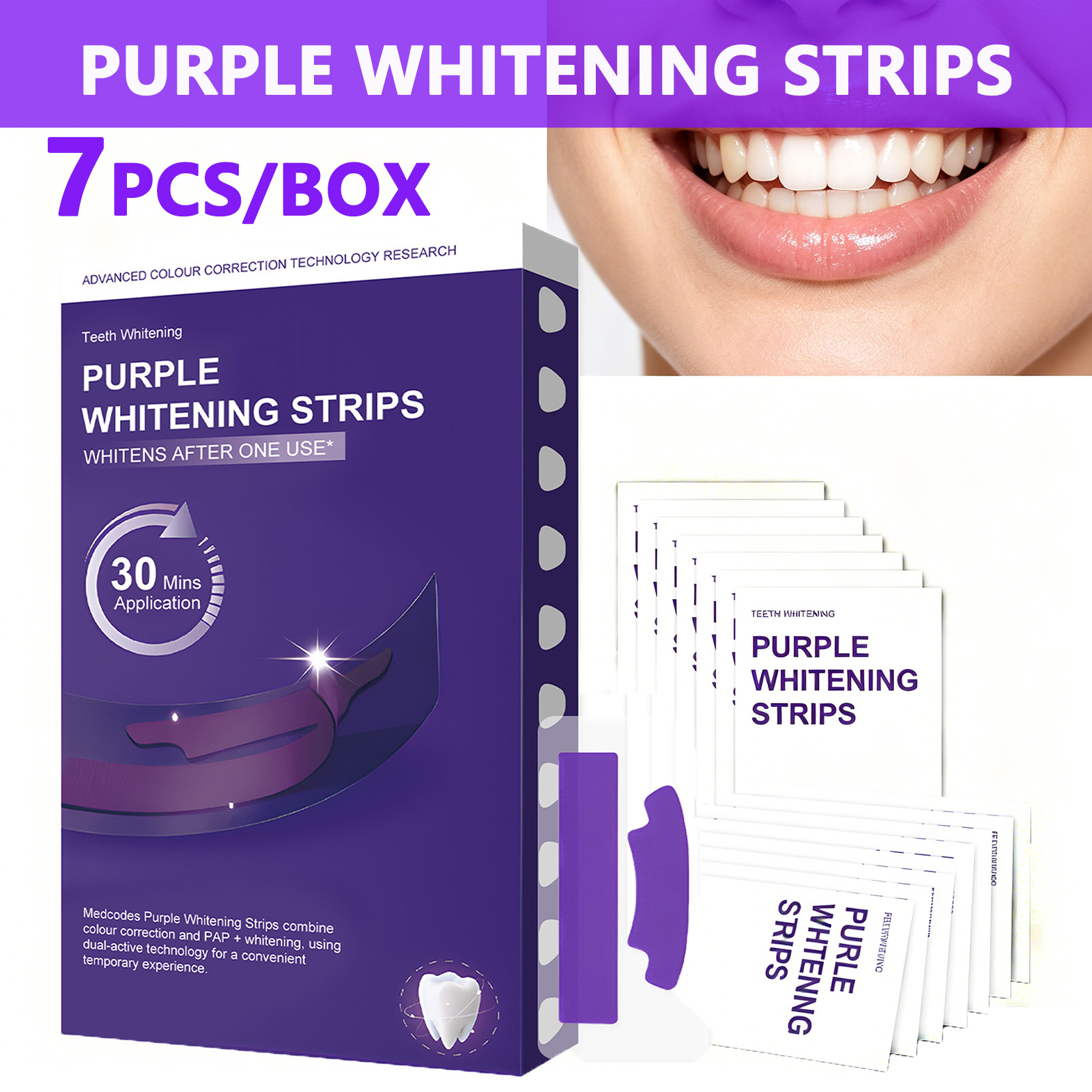 Purple Teeth Whitening Strips  - Teeth Whitening Quick review and price