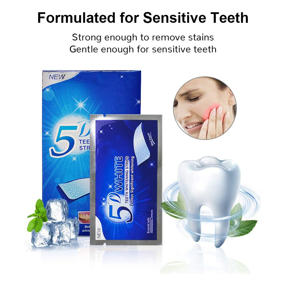 5D White Teeth Whitening Strip - Teeth Whitening Home Kit review and price